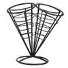 OSALADI Stainless Steel Cone-Shaped Snack Basket Holder with 4 Holes view 1