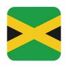 Decorative Leather Coasters with Jamaica Flag, Soft, Easy-Clean, Square, 10.2 x 10.2 cm view 1