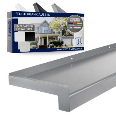 TJ Auen Exterior Window Sill, 50 mm x 1,500 mm, Silver E6EV1