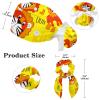 Lwe Sunset Work Cap with Buttons, Bow Hair Tie and Band Tie for Women with Long Hair, Multicolor 06, M/L view 2