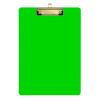 Lime Standard Clipboard, 31.8 x 22.9 cm, Low-Profile Silver Metal Clip view 1