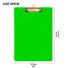 Lime Standard Clipboard, 31.8 x 22.9 cm, Low-Profile Silver Metal Clip view 3