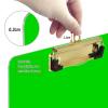 Lime Standard Clipboard, 31.8 x 22.9 cm, Low-Profile Silver Metal Clip view 4