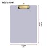Lavender Mist Clipboard, 31.8 x 22.9 cm, Gold Clip view 3