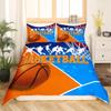 Basketball Duvet Cover Set for Kids, 3D Court Design view 2
