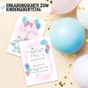 OWLBOOK Unicorn Invitations with Balloons, 50 Kids’ Birthday Invitations for Girls’ Unicorn-Themed Parties, Fill-In Cards view 2