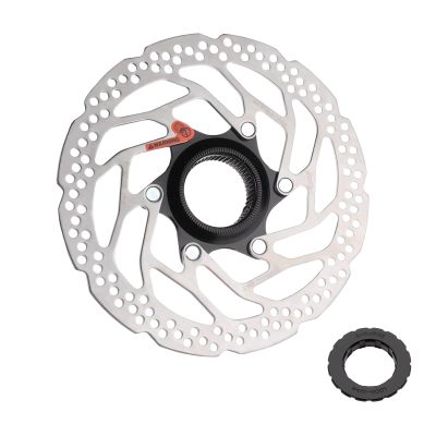 Jane Eyre Bicycle Brake Rotor Compatible with Shimano SM-RT30, 180 mm Center Lock Disc Brake Rotor with Lockring Cover for Road Bikes and Mountain Bikes
