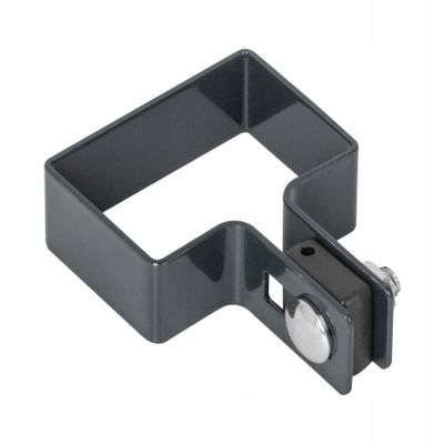ADGO Fence Post Clamp for Initial Panels, 60 × 40 mm, Graphite