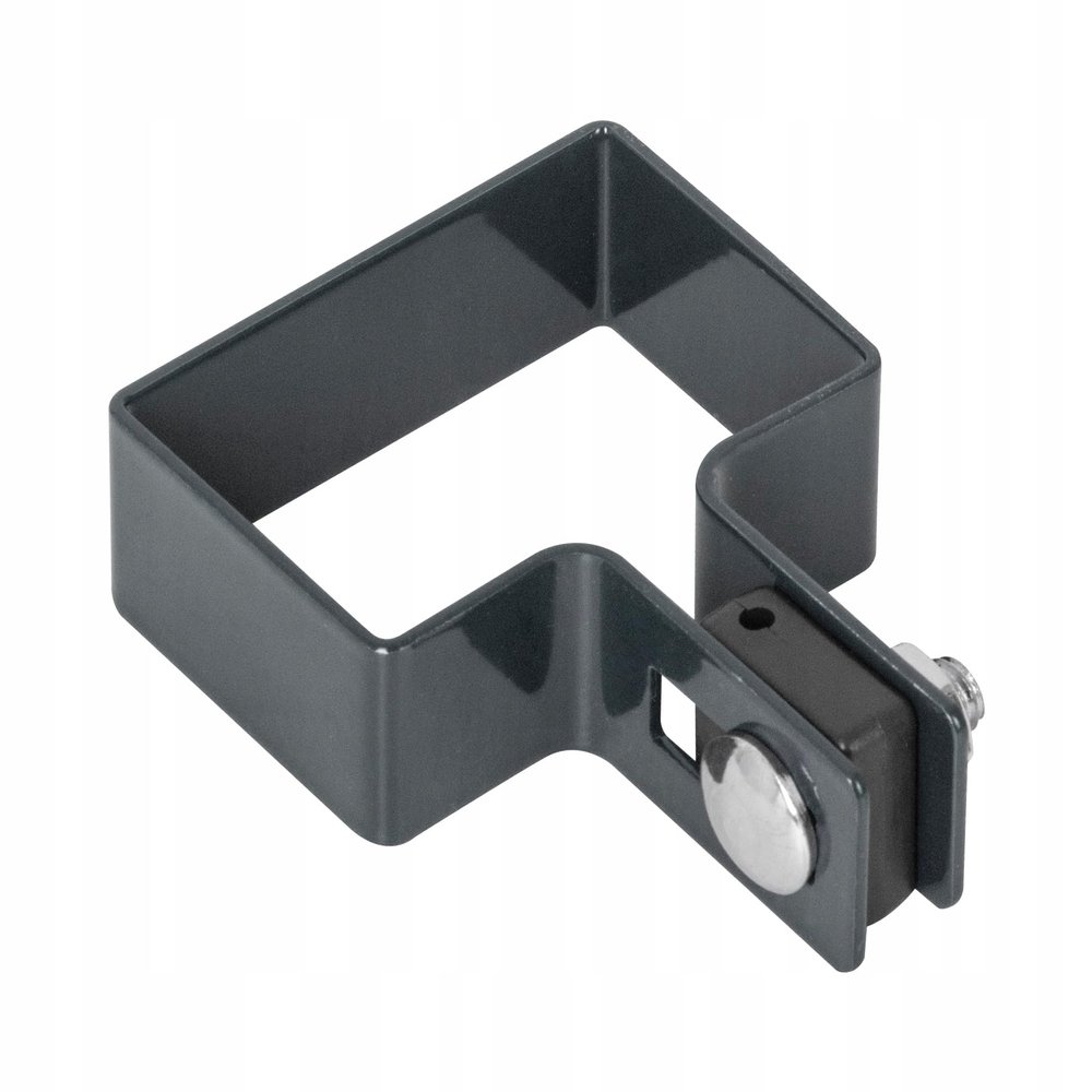 ADGO Fence Post Clamp for Initial Panels, 60 × 40 mm, Graphite