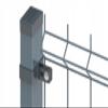 ADGO Fence Post Clamp for Initial Panels, 60 × 40 mm, Graphite view 2
