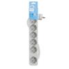 Philips CHP2164W Power Strip – 6 Outlets, 1.5 m Cable, Master Switch, Automatic Safety Shutters, Power LED – White view 1
