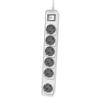 Philips CHP2164W Power Strip – 6 Outlets, 1.5 m Cable, Master Switch, Automatic Safety Shutters, Power LED – White view 2