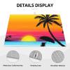Sunset Palm Tree Printed Dish Drying Mat view 4