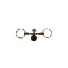 Jointed Stainless Steel Loose-Ring Snaffle with Tongue Plate, 18 mm, 13.5 cm view 1