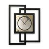 Creative Feather Designer Wall Clock, Modern Metallic Look, Silent view 1