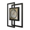 Creative Feather Designer Wall Clock, Modern Metallic Look, Silent view 2