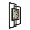 Creative Feather Designer Wall Clock, Modern Metallic Look, Silent view 3