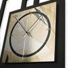 Creative Feather Designer Wall Clock, Modern Metallic Look, Silent view 4