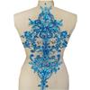 HIROYI 60 x 26 cm Handmade Rhinestone Beaded Applique for Sewing view 1