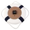 Warmhm Maritime Lifebuoy Wall Decor Clock, Foam and Cotton, 35 cm, Mediterranean Style view 2