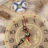 Warmhm Maritime Lifebuoy Wall Decor Clock, Foam and Cotton, 35 cm, Mediterranean Style view 4