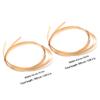 Braided Bamboo Strips for DIY Enthusiasts, 2 Bundles, Yellow view 2