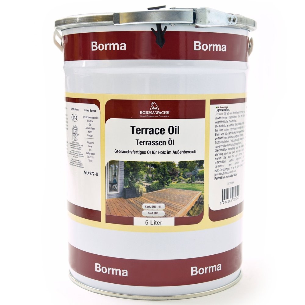 Terrace Oil PROFI for Outdoor Wood, 5 L, Similar to RAL 4010