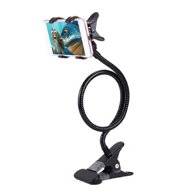 DFV Mobile Flexible Metal Long-Arm Holder with Phone Clamp and Desk Clip for Infinix Note 7 Lite – Black