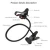 DFV Mobile Flexible Metal Long-Arm Holder with Phone Clamp and Desk Clip for Infinix Note 7 Lite – Black view 4
