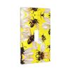 Flying Bees Daisy Honeys Unbreakable Medium Outlet Cover, Impact-Resistant Switch Plate, Decorative Wall Plate view 2