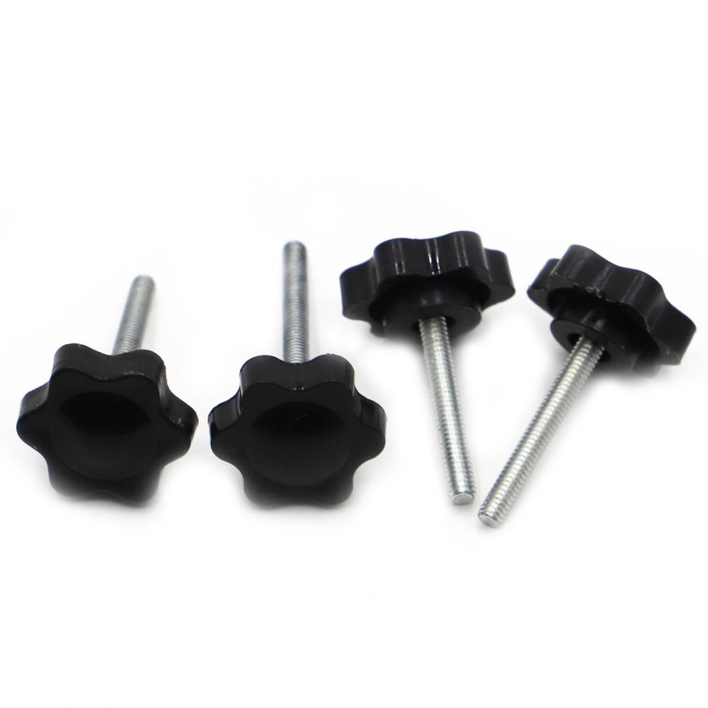 CLENEA M6 25 mm Plastic-Grip Torx Thumb Screws, 5-Pack