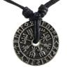 Vintage Viking Rune Compass Pendant Necklace for Men view 1