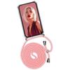 ONEFLOW Phone Necklace for Xiaomi 13 Lite, Detachable Strap Case, Twist Case, Pink view 1