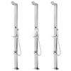 Hommdiy Garden Shower with Gray Base Plate, 225 cm, Stainless Steel view 2