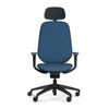 Sedus se:kit Office Chair, Upholstered Backrest, 2D Armrests, Neck & Lumbar Support, Blue view 3