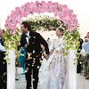 HAOSHICS 2-Pack Artificial Cherry Blossom Flower Vines for Outdoor Use, Hanging Silk Flower Garland for Weddings, Parties, Home Decor, Japanese Kawaii Decor (White) view 4