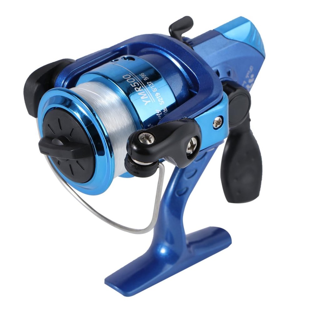 INOOMP Metal Fishing Reel, Blue, Water-Resistant