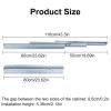1 Pair Heavy-Duty Undermount Drawer Slides, 120 kg Capacity, Full Extension, Silver view 2