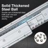 1 Pair Heavy-Duty Undermount Drawer Slides, 120 kg Capacity, Full Extension, Silver view 3