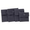 Wambere 1-Pc Velvet Jewelry Pouch with Snap Closures, Dark Gray, 7 × 7 cm view 1