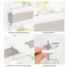 Estika Adhesive Pleated Blind 120 x 150 cm, Gray view 3