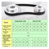 SSIMOO 2-Pack XL Trapezoidal-Tooth Timing Belts, C=376/380/384/390/400/412/424/432/428/438 mm, Rubber Synchronous Drive Belts, 10/12.7/15 mm (Size: 428 mm, 214 Teeth; Color: 10 mm) view 4