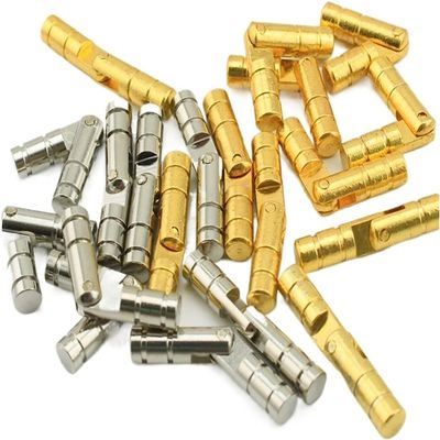 Soft-Close Add-On Ball-Bearing Hinges, 10-Pack, Gold, 4 x 15 mm