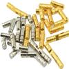 Soft-Close Add-On Ball-Bearing Hinges, 10-Pack, Gold, 4 x 15 mm view 1