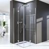 70 x 70 cm Folding Shower Enclosure, 6 mm Nano Glass, 195 cm High view 1