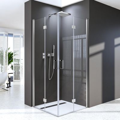 70 x 120 cm Shower Enclosure, 180° Folding Door, 6 mm Nano Glass, 195 cm High