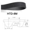 SSIMOO HTD 8M Rubber Timing Belt, 840 mm, 105 Teeth, 25 x 30 view 2