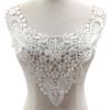 Bianriche Lace Appliqué Collar, Floral Embroidery, 38 x 38 cm, A view 1