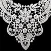 Bianriche Lace Appliqué Collar, Floral Embroidery, 38 x 38 cm, A view 4