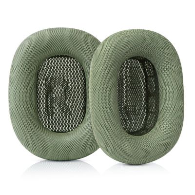 SINOWO Ear Cushions for Apple AirPods Max, Sweat-Resistant Protein Leather, Memory Foam, Green